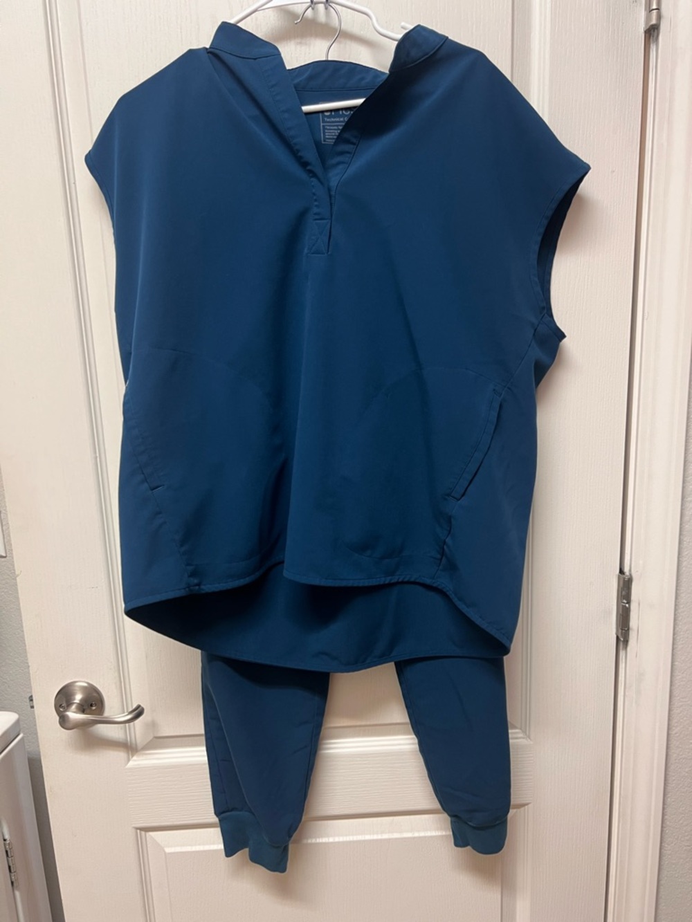 Figs Womens Scrub Set Large Rafaela Top Zamora Joggers DEEP REEF
